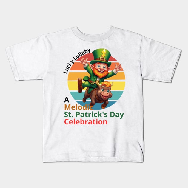 Lucky Lullaby: A Melodic St. Patrick's Day Celebration Kids T-Shirt by benzshope